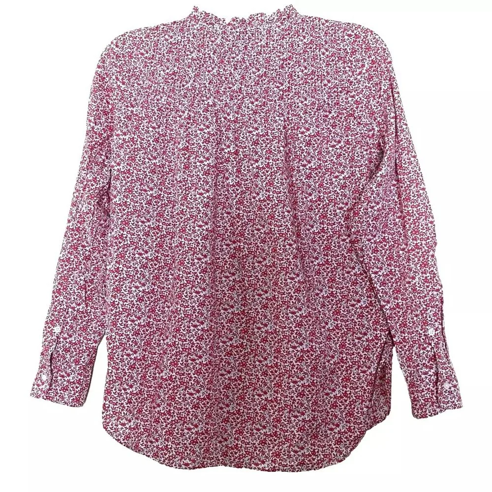 J. Crew Ditzy Floral Liberty Chamomile Print Shirt Blouse 2 Ruffle Cottagecore